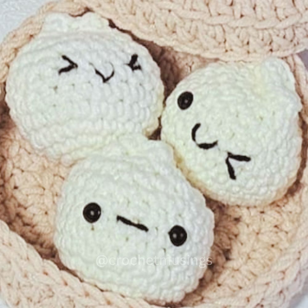 PDF - 2-In-1 Bao Bun Set Crochet Pattern