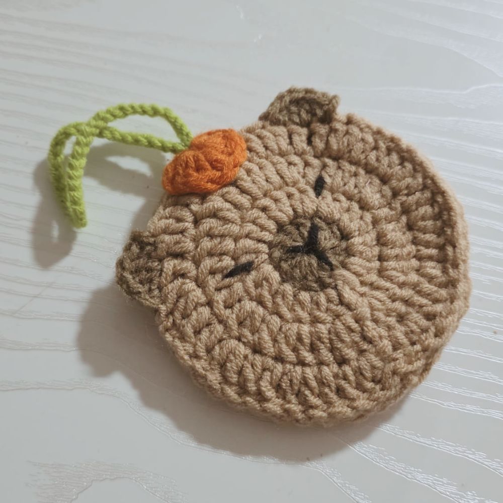 PDF - Capybara Pouch (Low-Sew) Crochet Pattern