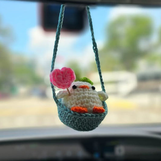 PDF - Mini Chick In Hanging Basket Crochet Pattern