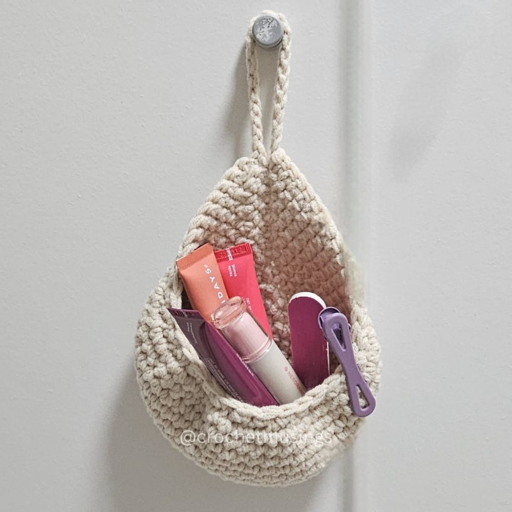 PDF - Crochet Hanging Basket Crochet Pattern (No Sew)