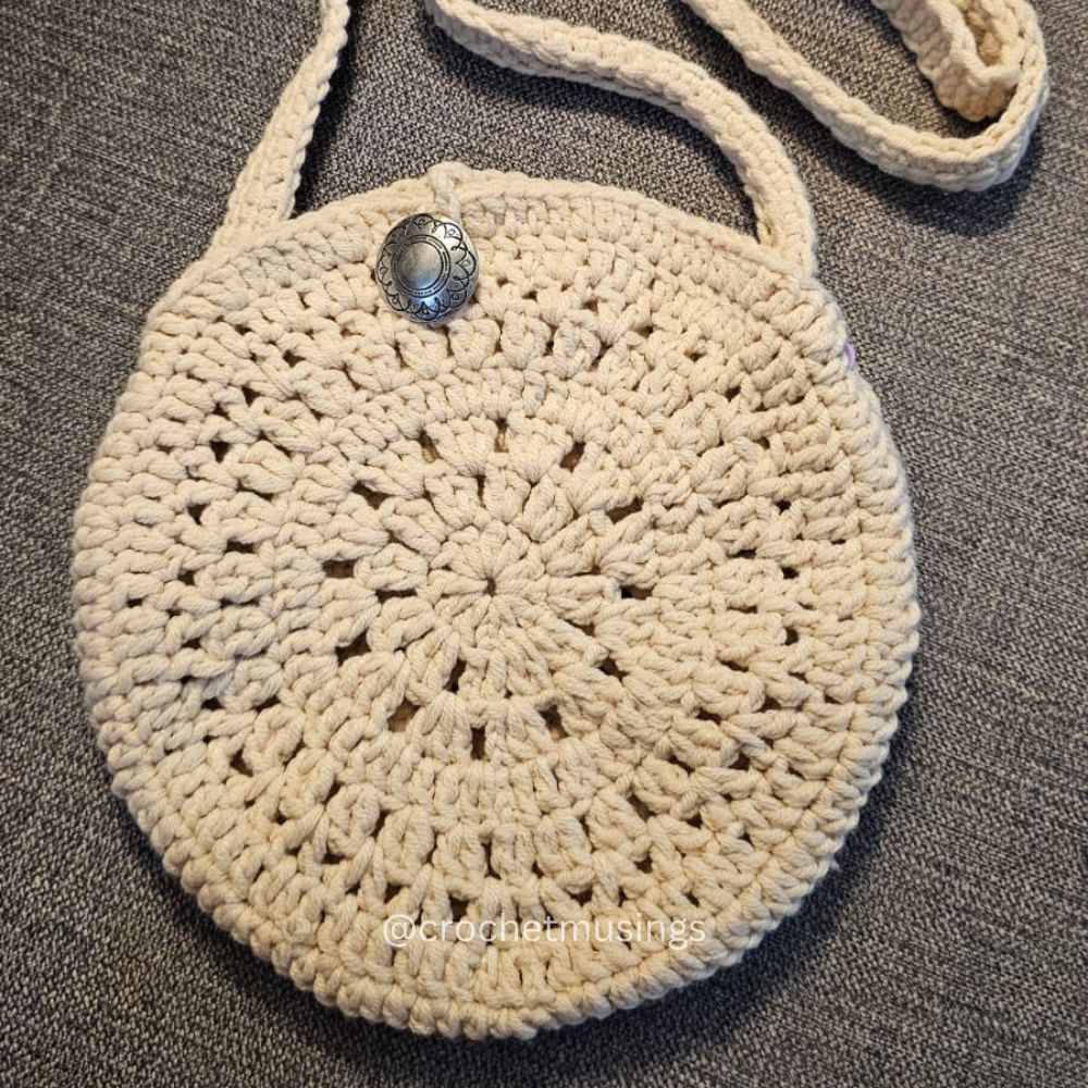 PDF - Cross Body Round Bag Crochet Pattern