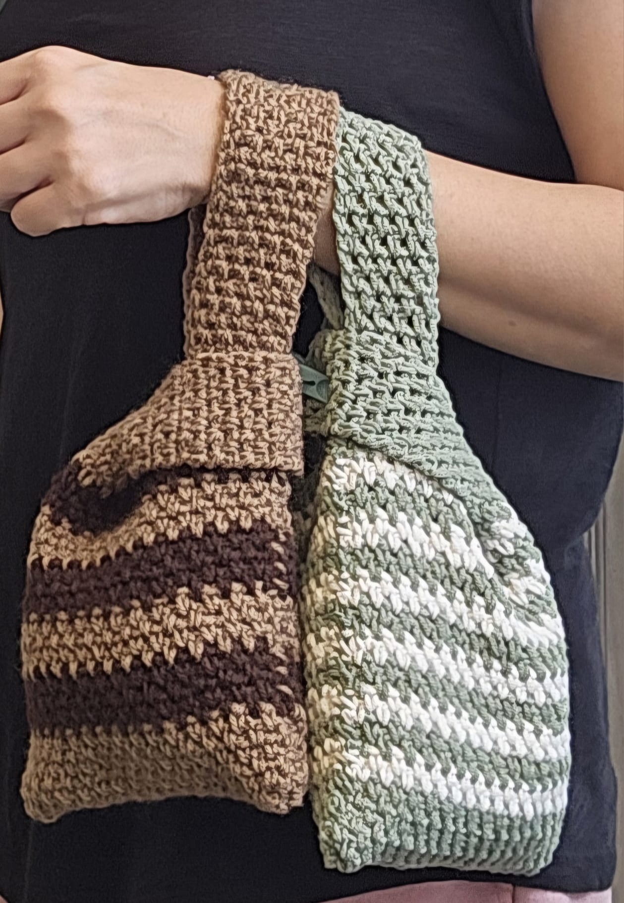 PDF - Moss Stitch Knot Bag (Low-Sew) Crochet Pattern