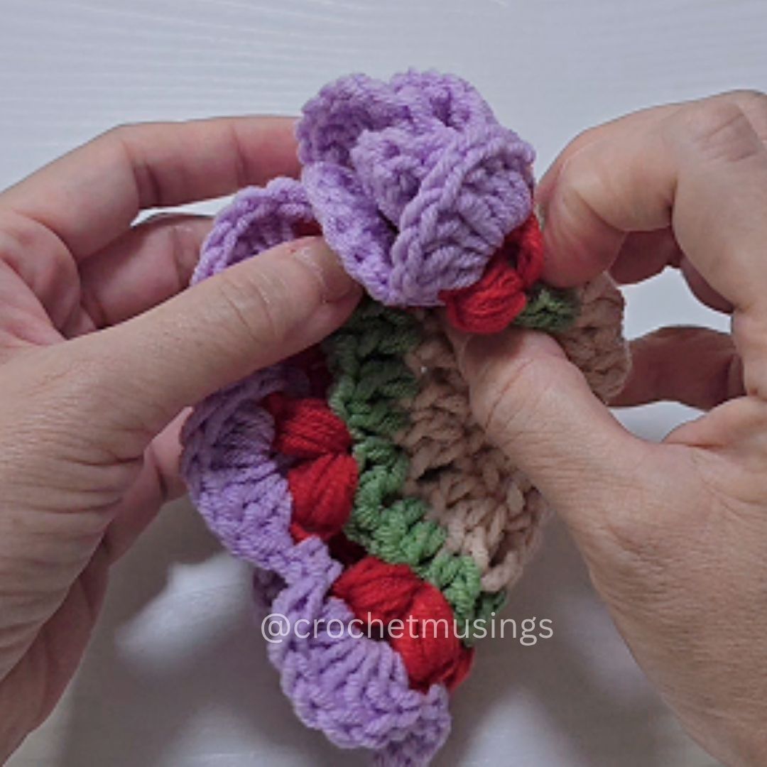 PDF - 3D Rose Coaster Crochet Pattern