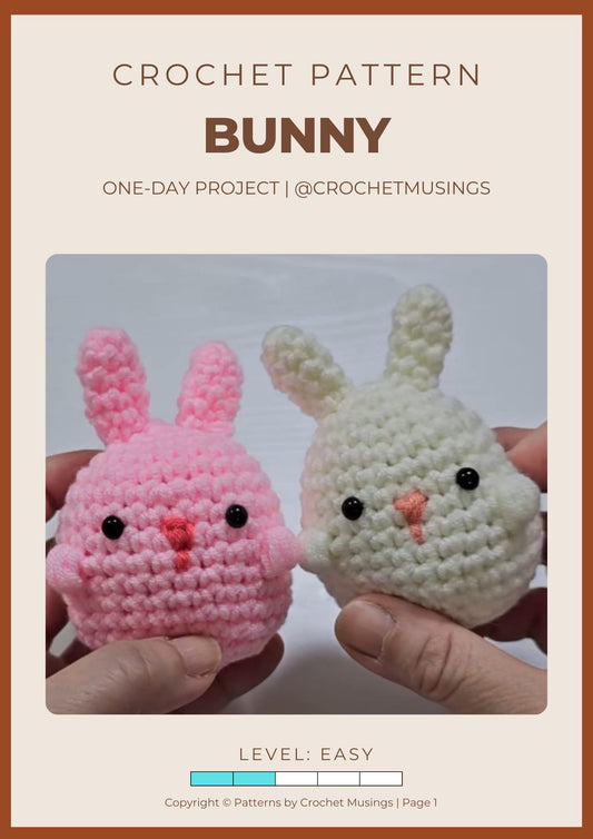 PDF - Bunny (Low-Sew) Crochet Pattern