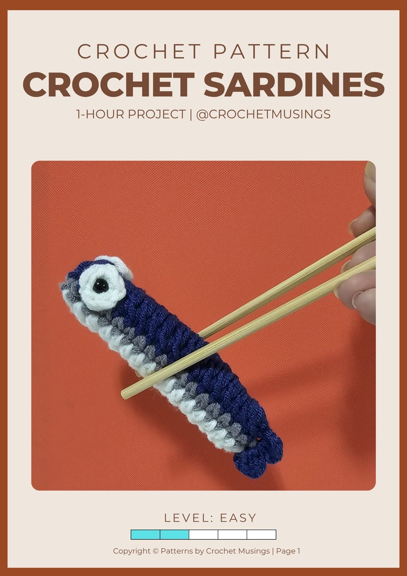 PDF - Crochet Sardines Pattern