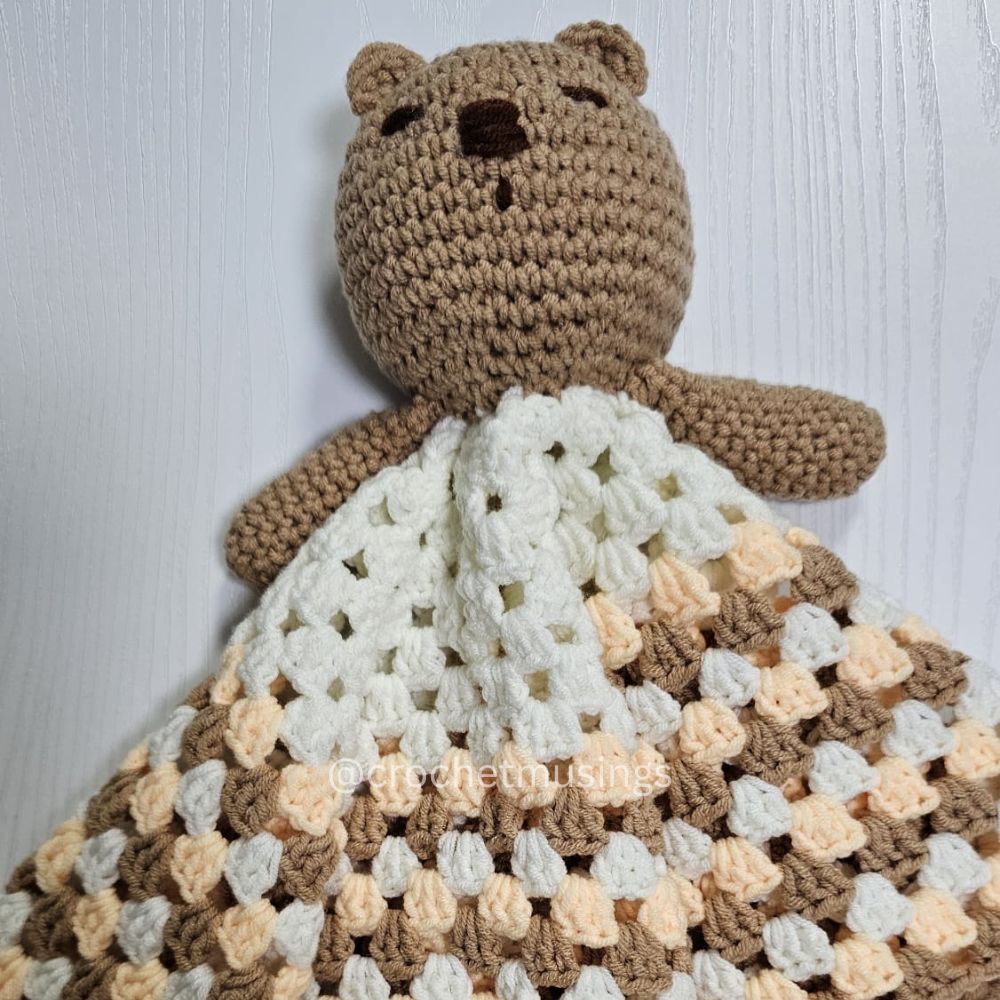 PDF - 2-in-1 Crochet Lovey Baby Blanket Crochet Pattern