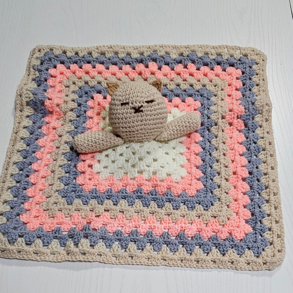 PDF - 2-in-1 Crochet Lovey Baby Blanket Crochet Pattern