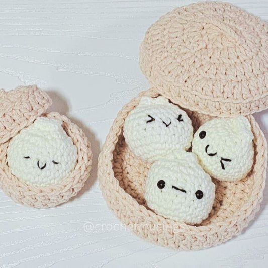 PDF - 2-In-1 Bao Bun Set Crochet Pattern