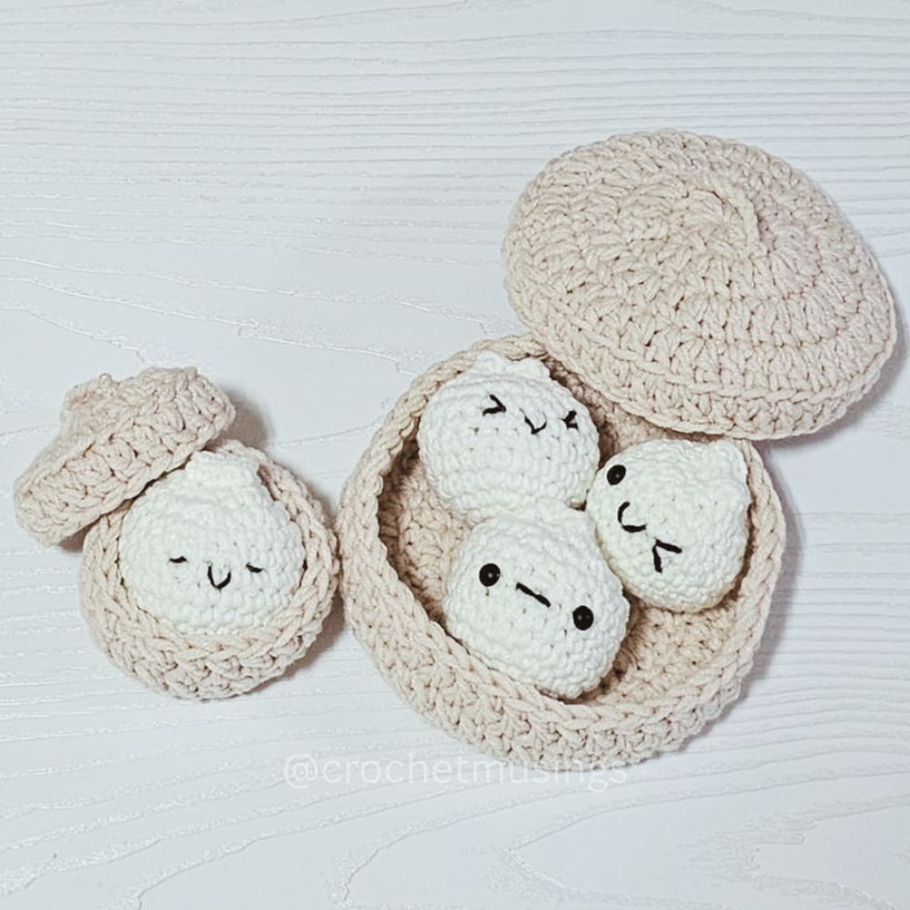 PDF - 2-In-1 Bao Bun Set Crochet Pattern