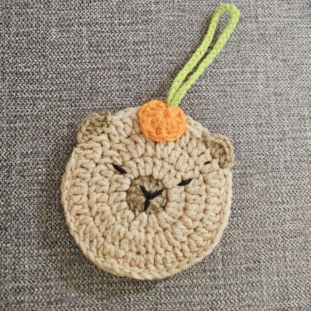 PDF - Capybara Pouch (Low-Sew) Crochet Pattern