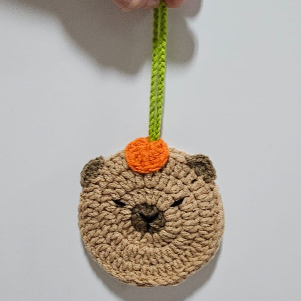PDF - Capybara Pouch (Low-Sew) Crochet Pattern