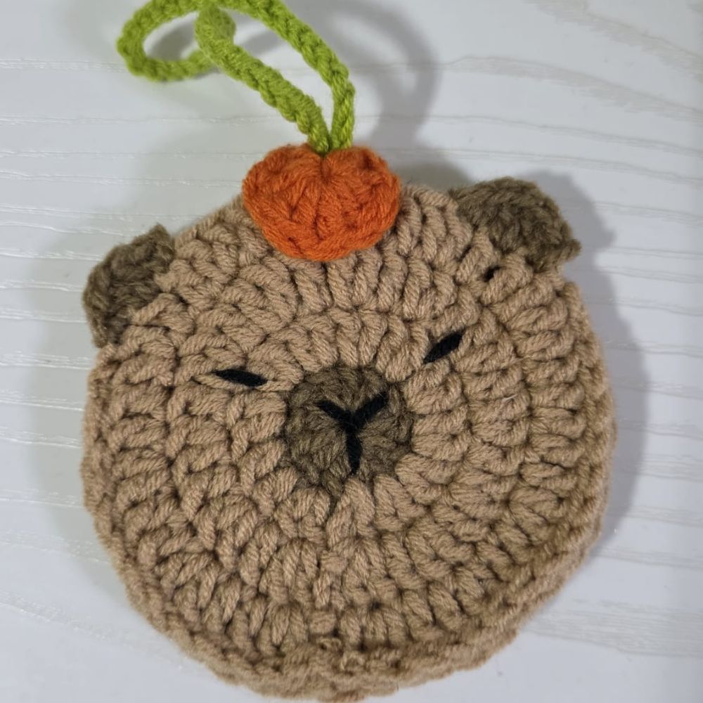 PDF - Capybara Pouch (Low-Sew) Crochet Pattern