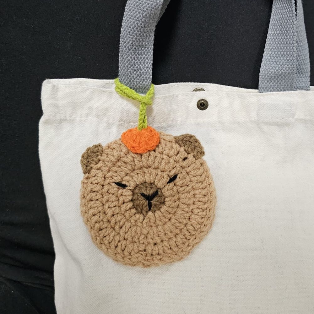 PDF - Capybara Pouch (Low-Sew) Crochet Pattern