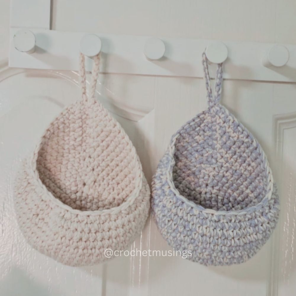 PDF - Crochet Hanging Basket Crochet Pattern (No Sew)