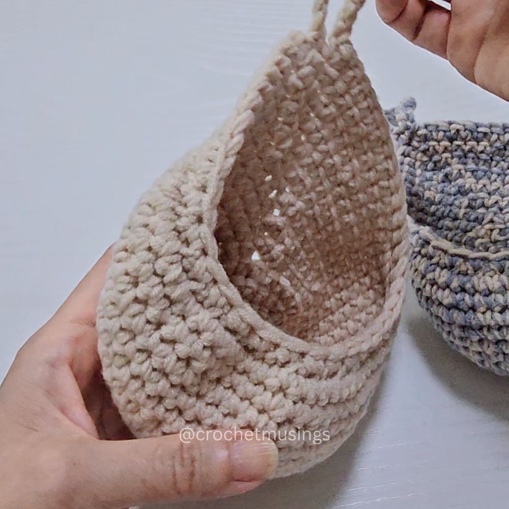PDF - Crochet Hanging Basket Crochet Pattern (No Sew)