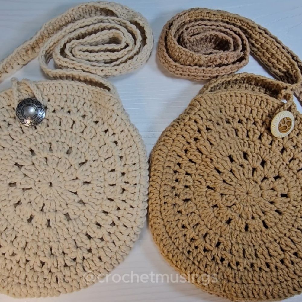 PDF - Cross Body Round Bag Crochet Pattern