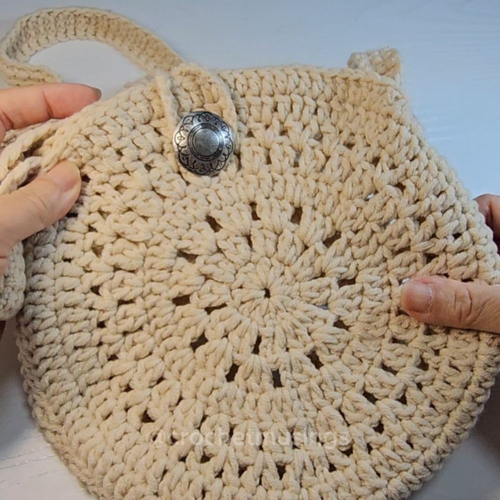 PDF - Cross Body Round Bag Crochet Pattern