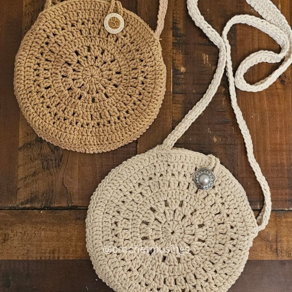 PDF - Cross Body Round Bag Crochet Pattern