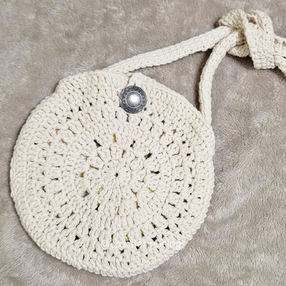 PDF - Cross Body Round Bag Crochet Pattern