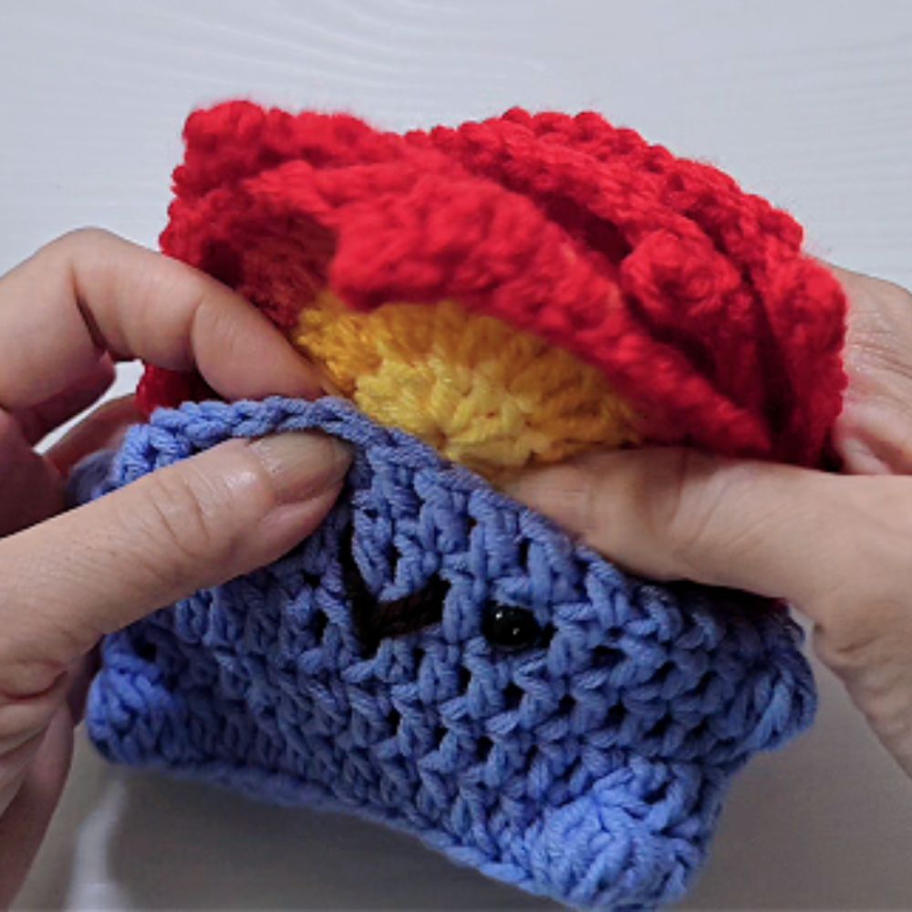 PDF - Dumpster Fire Coaster Set Crochet Pattern (No Sew)