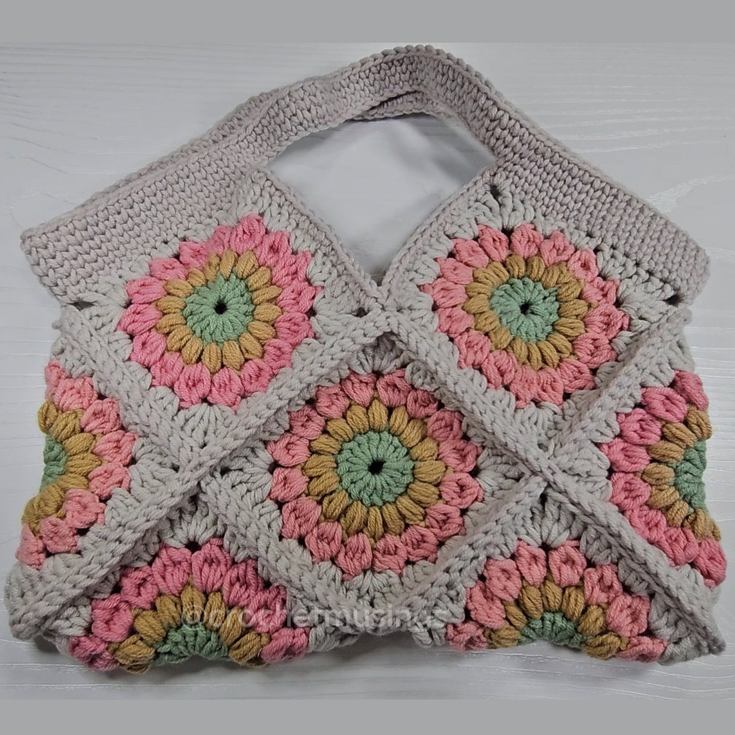 PDF - Granny Square Handbag Crochet Pattern