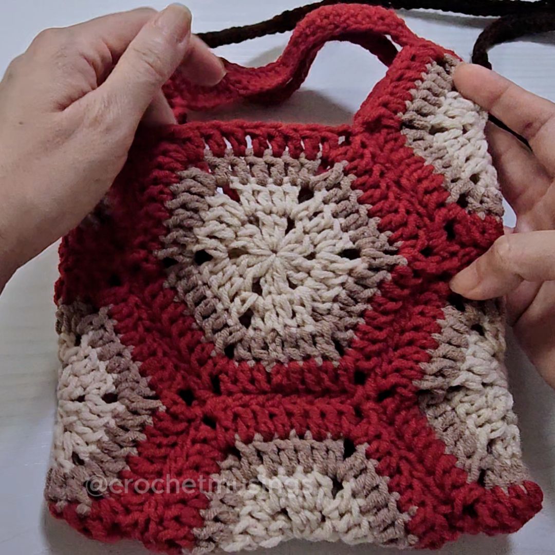 PDF - Hexagon Granny Square Tote Bag Crochet Pattern