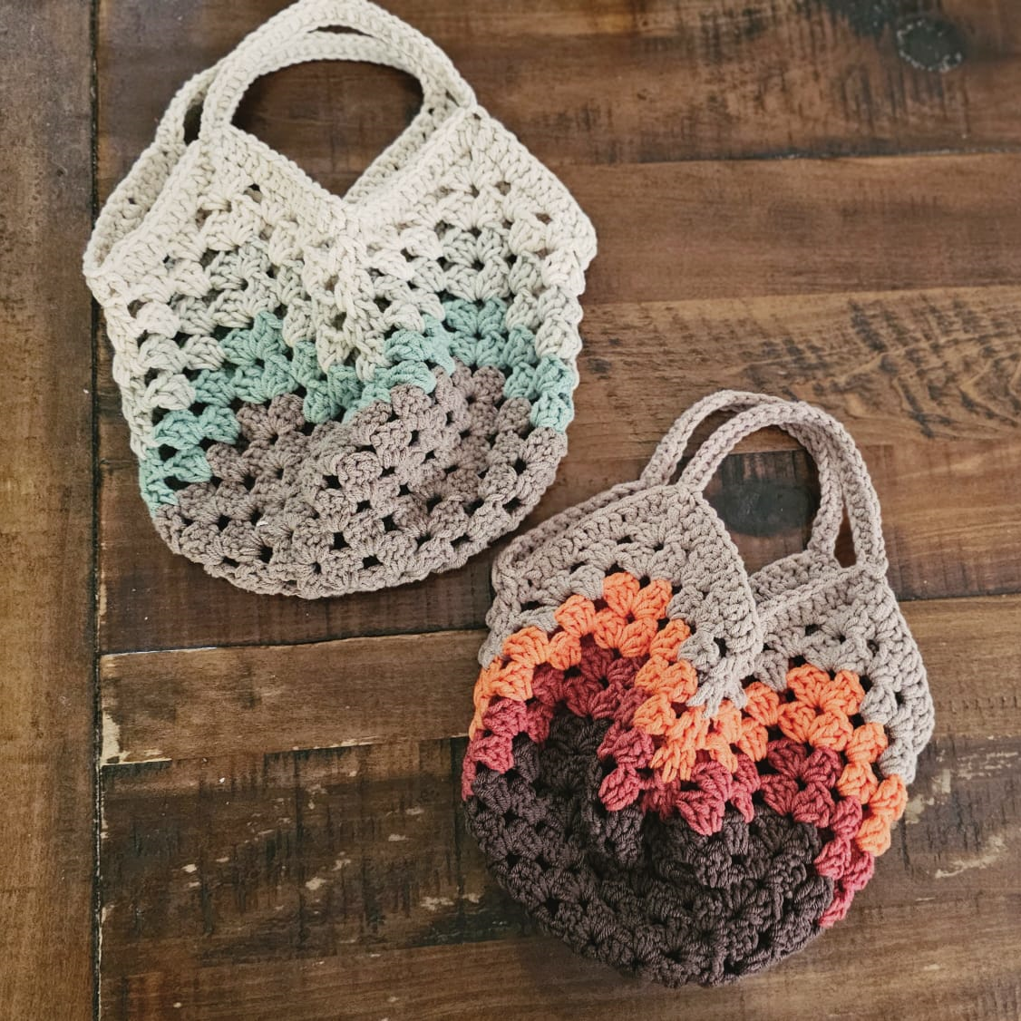 PDF - Granny Square Market Bag (No-Sew) Crochet Pattern