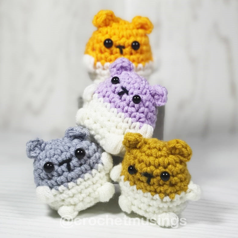 PDF - No Sew Mini Hamster Crochet Pattern
