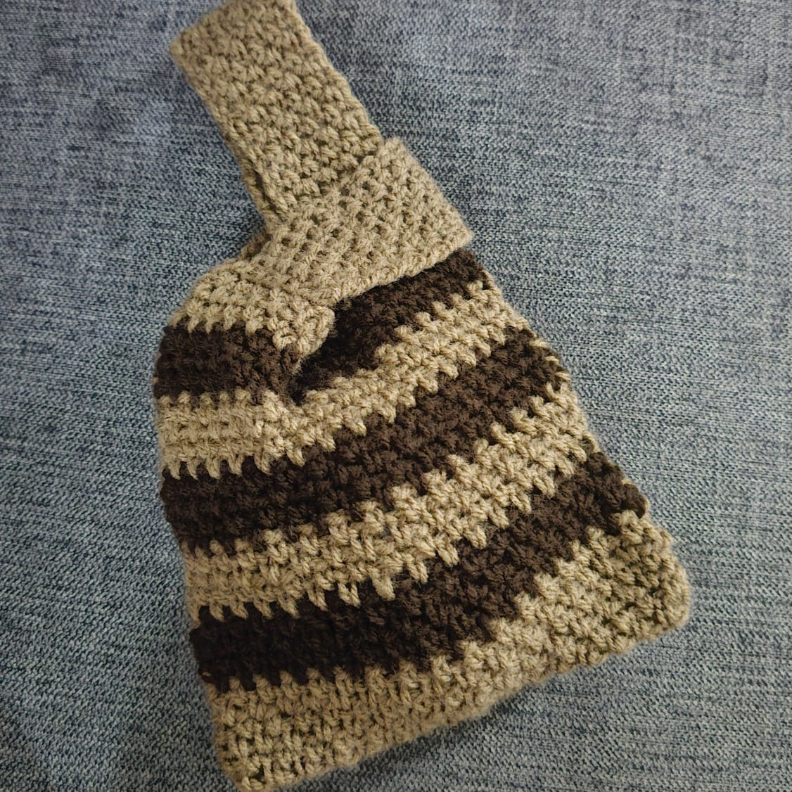 PDF - Moss Stitch Knot Bag (Low-Sew) Crochet Pattern