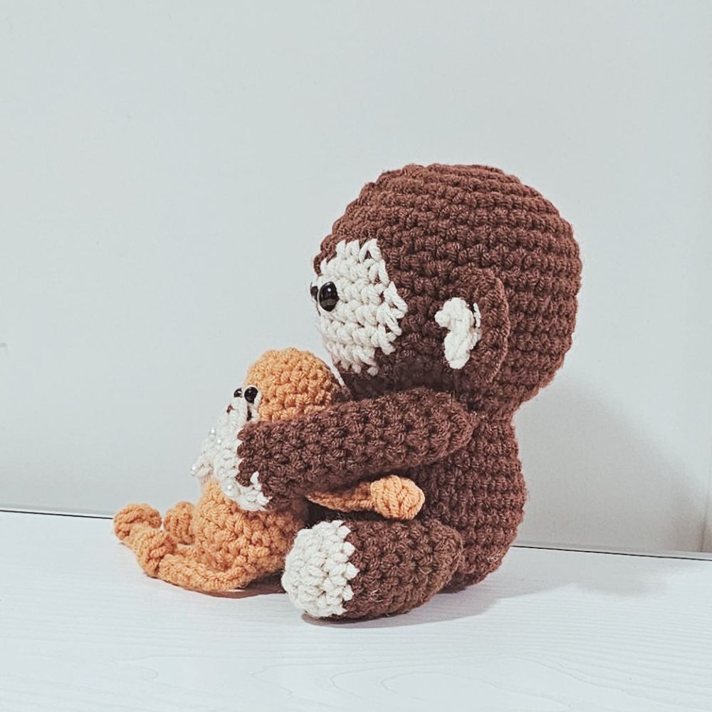 PDF - Punch Monkey And Orangutan Mama Crochet Pattern