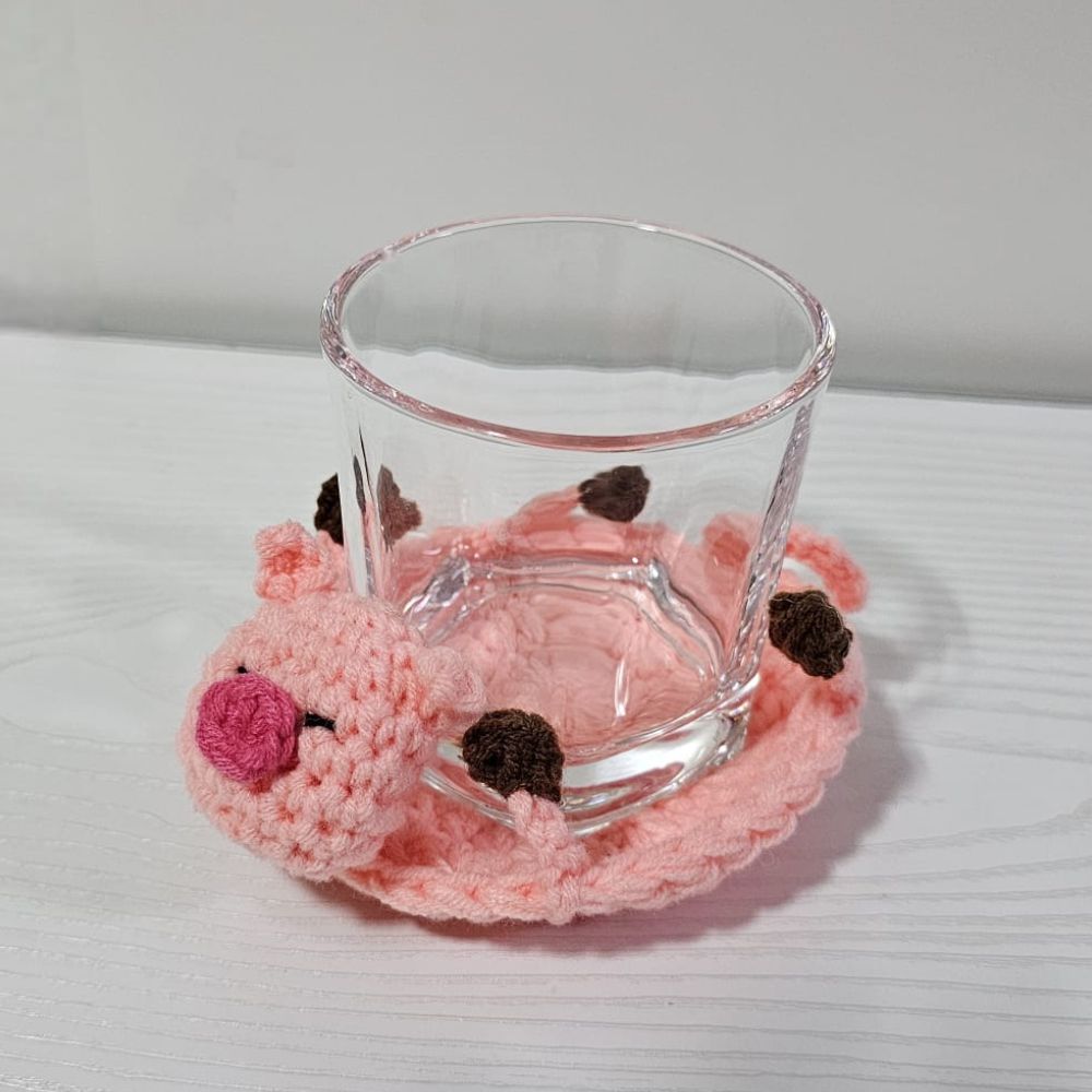 PDF - 3-in-1 Pop-Up Farm Animal Coasters Crochet Pattern