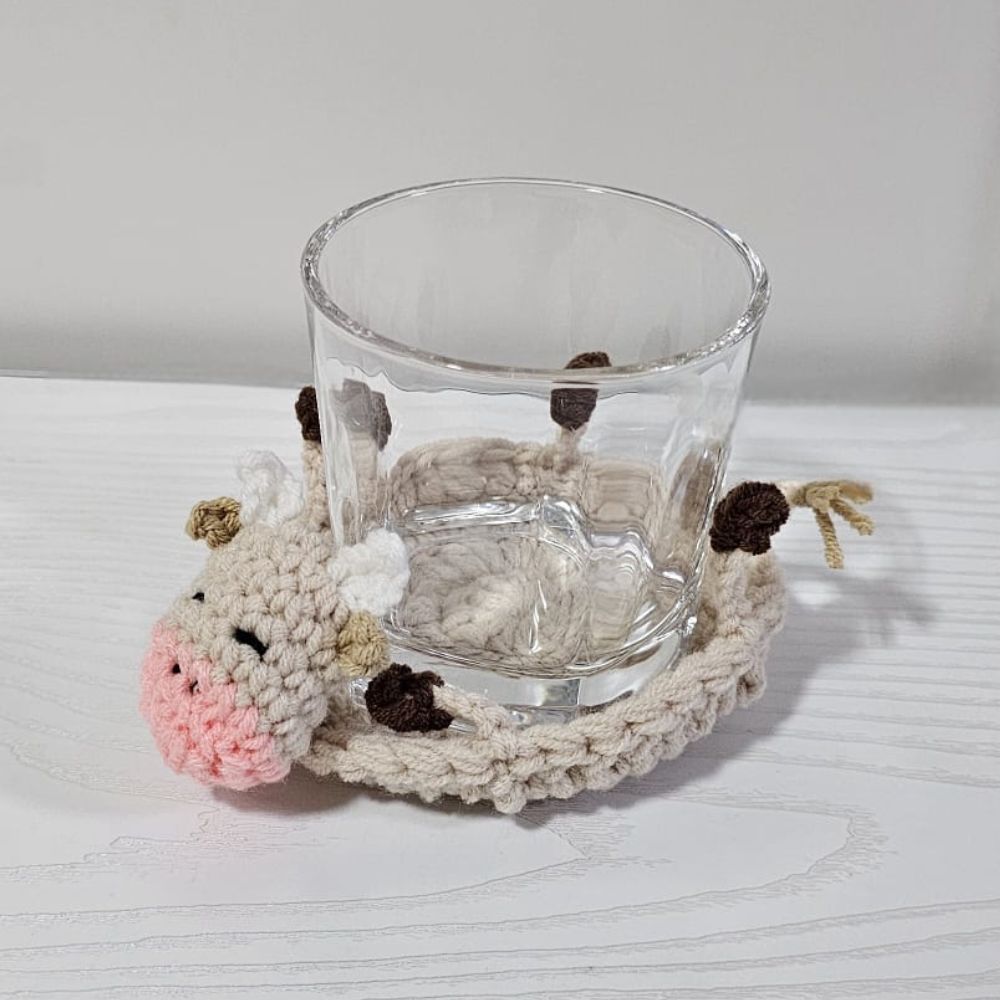 PDF - 3-in-1 Pop-Up Farm Animal Coasters Crochet Pattern