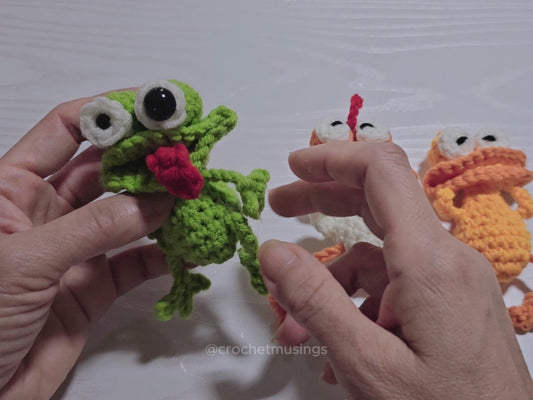 PDF - Funny Frog, Rooster & Duck Crochet Pattern