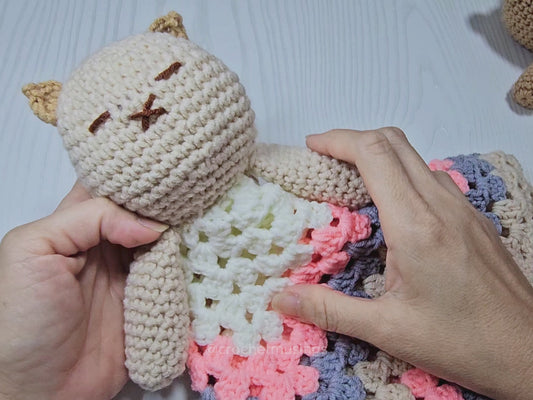PDF - 2-in-1 Crochet Lovey Baby Blanket Crochet Pattern