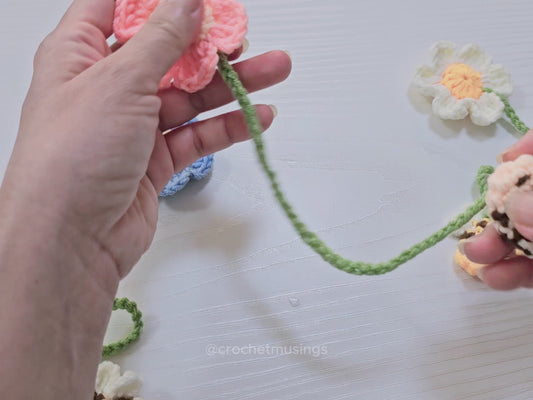 PDF - Flower & Bee Bookmark Crochet Pattern