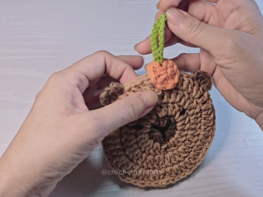 PDF - Capybara Pouch (Low-Sew) Crochet Pattern