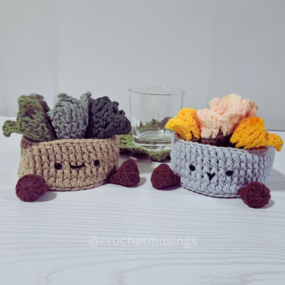 PDF - Succulent Coaster Set Crochet Pattern