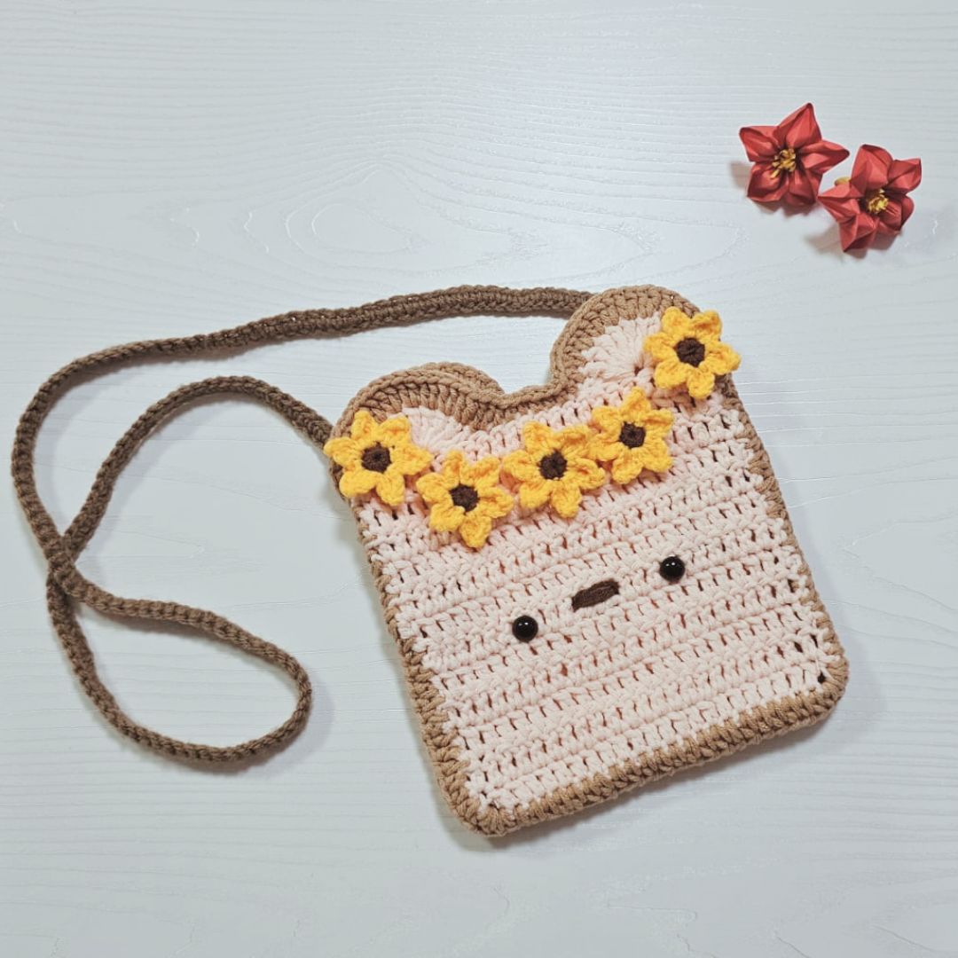 PDF - Toast Bread Sling Bag Crochet Pattern