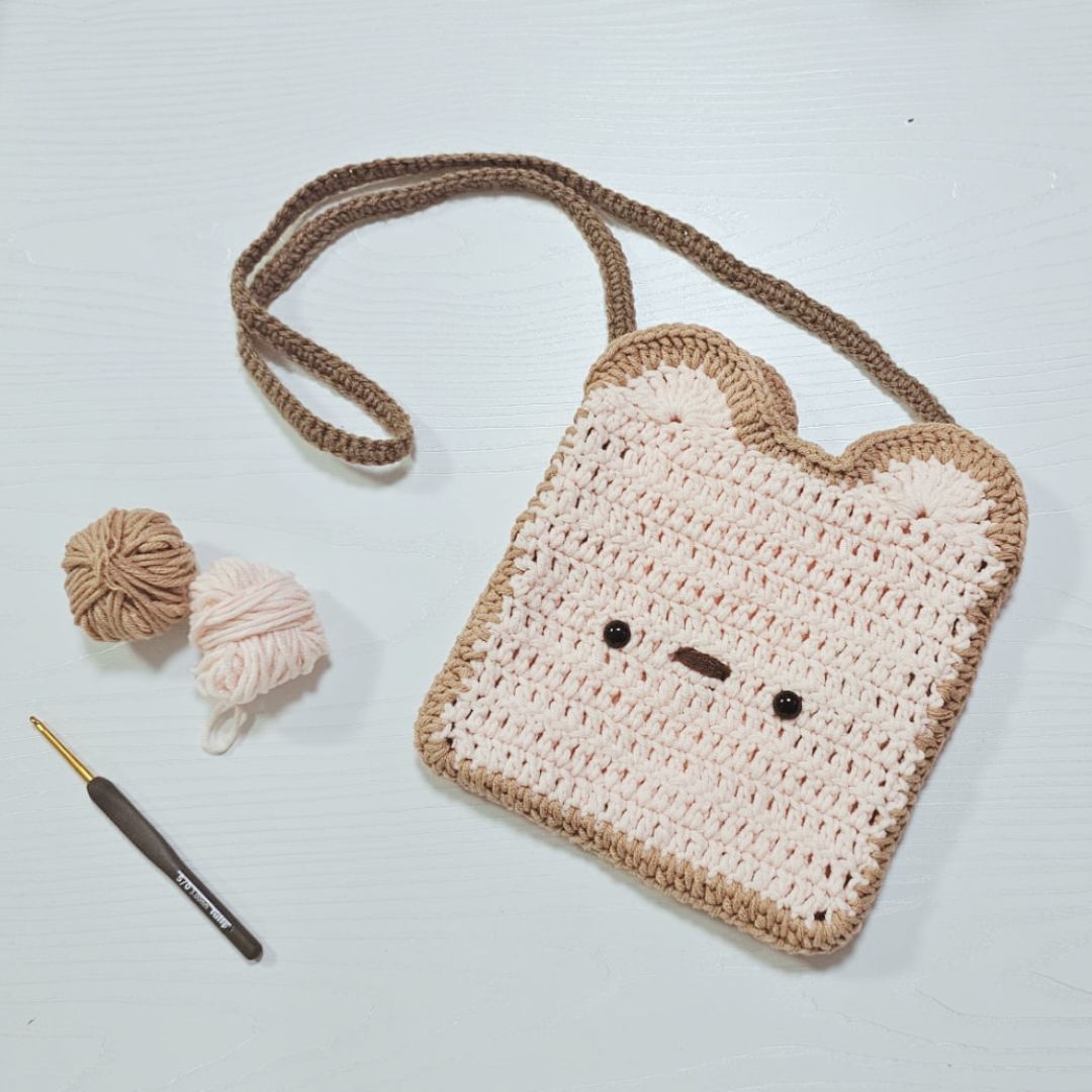 PDF - Toast Bread Sling Bag Crochet Pattern