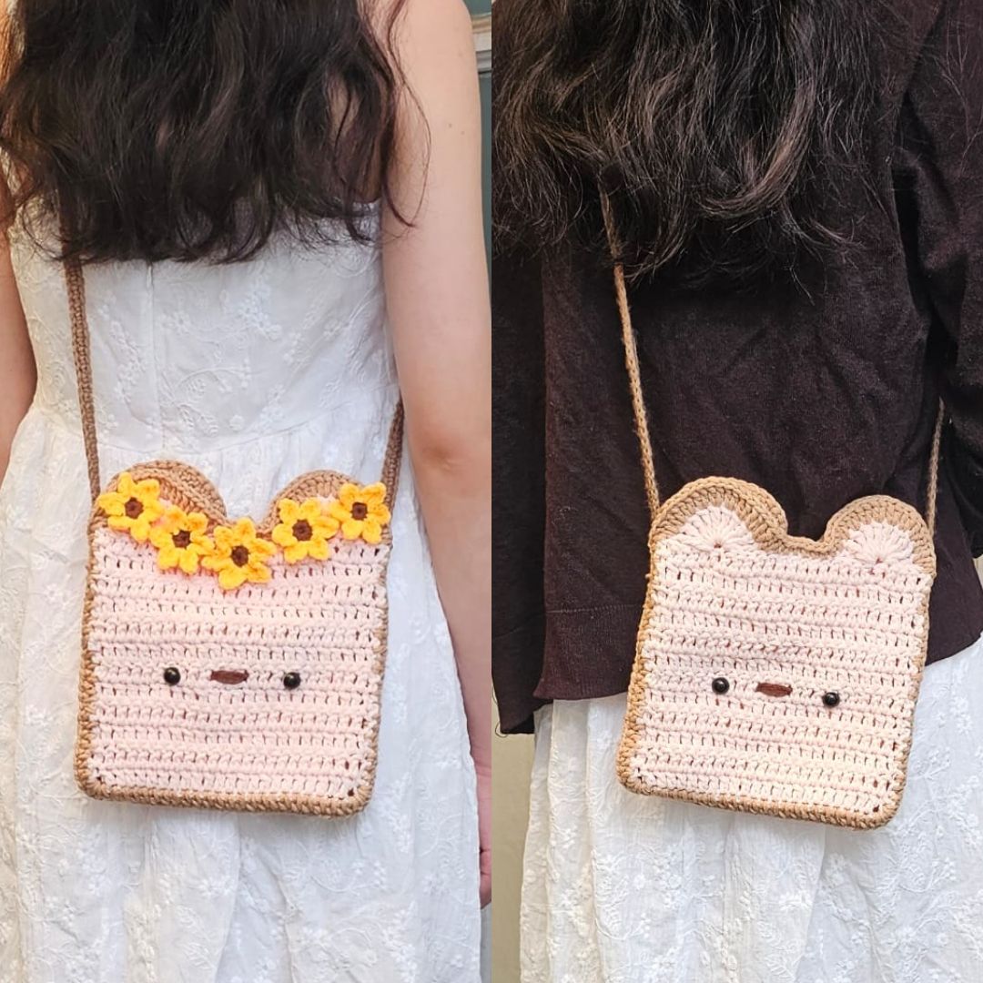PDF - Toast Bread Sling Bag Crochet Pattern