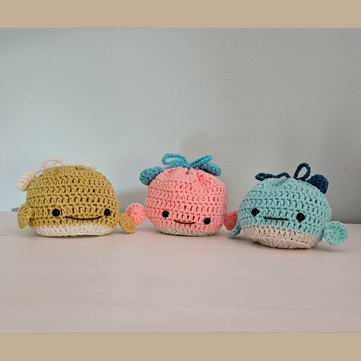 PDF - Whale Pouch (Low Sew) Crochet Pattern