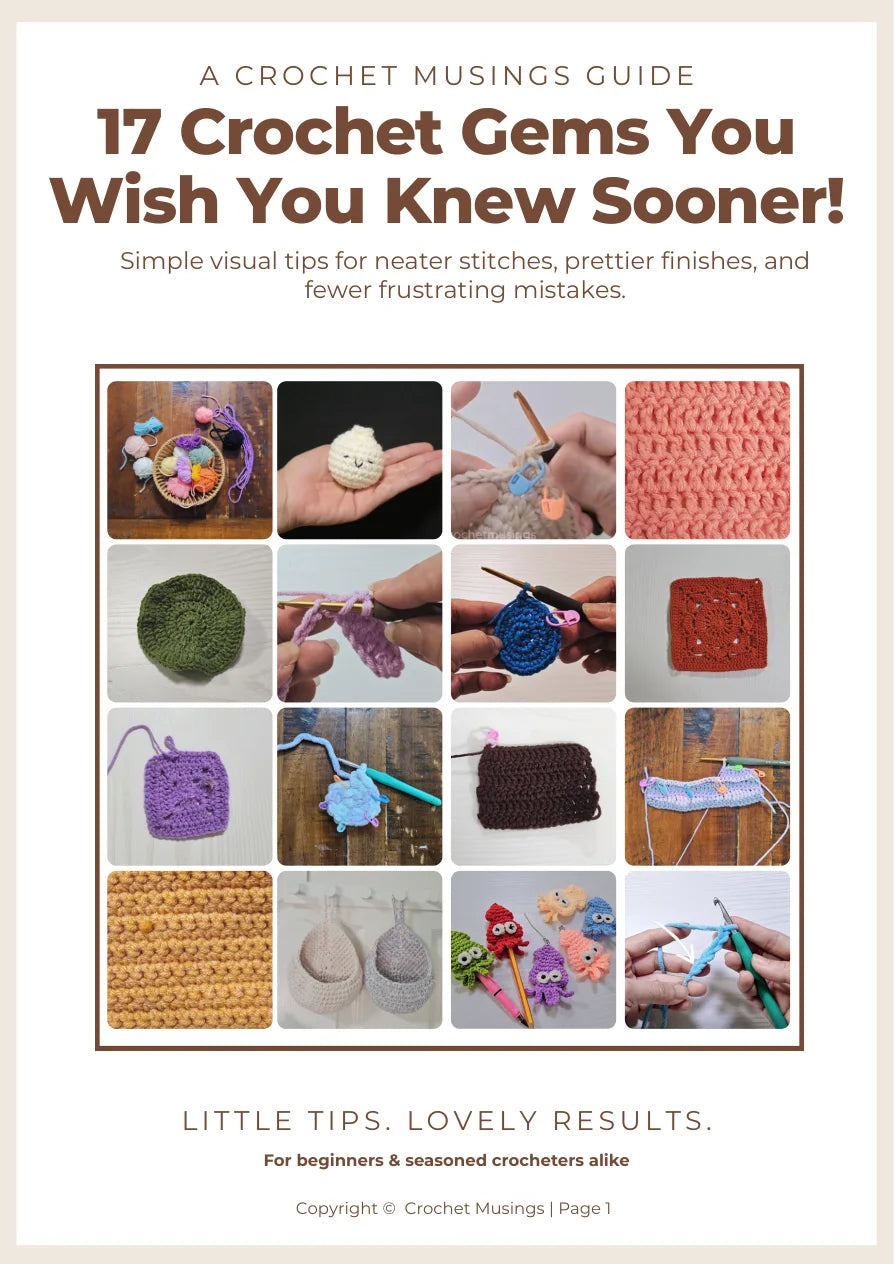 17 Crochet Gems PDF guide cover